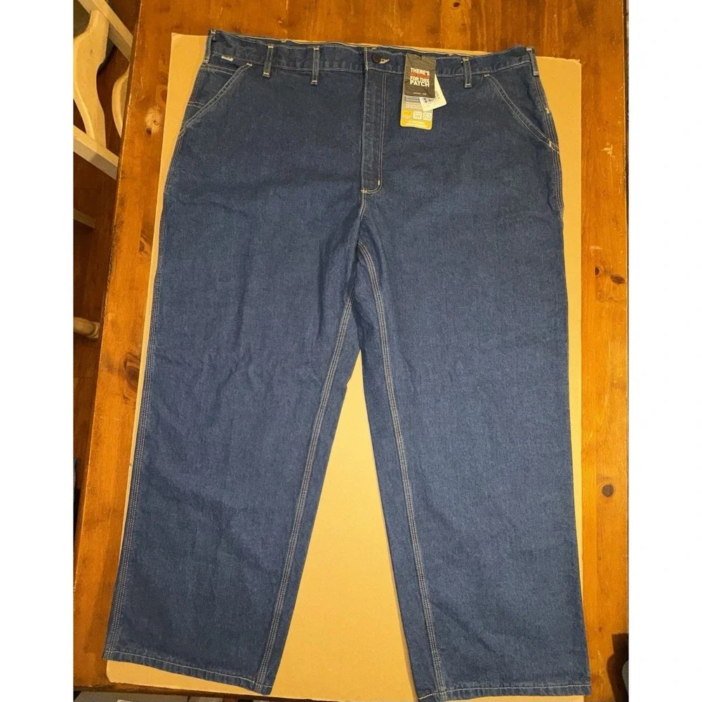 CARHARTT Men's FR Dungaree Jeans Flame Resistant Denim Carpenter Sz 48 x 30 NEW